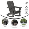 Flash Furniture Gray Adirondack Rocking Chairs with Cupholder, 2PK 2-LE-HMP-1045-31-GY-GG